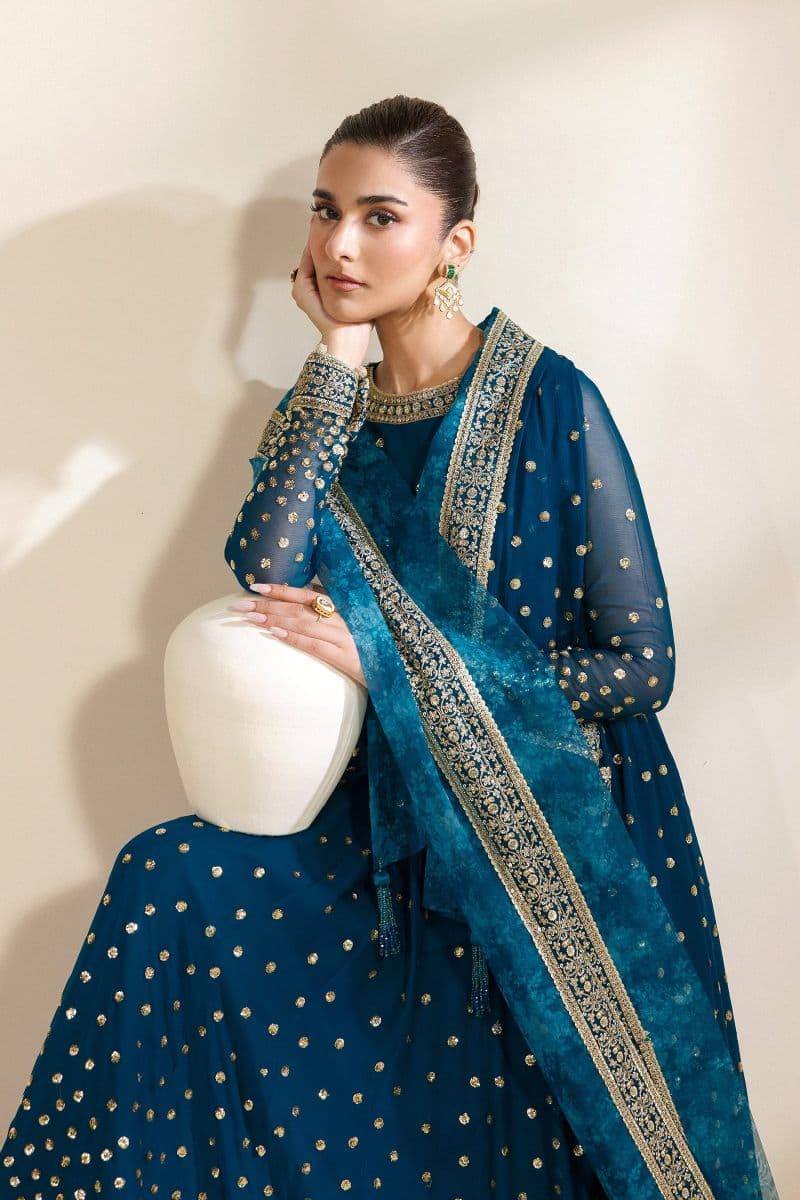 Embroidered Chiffon Unstitched Suit thumbnail