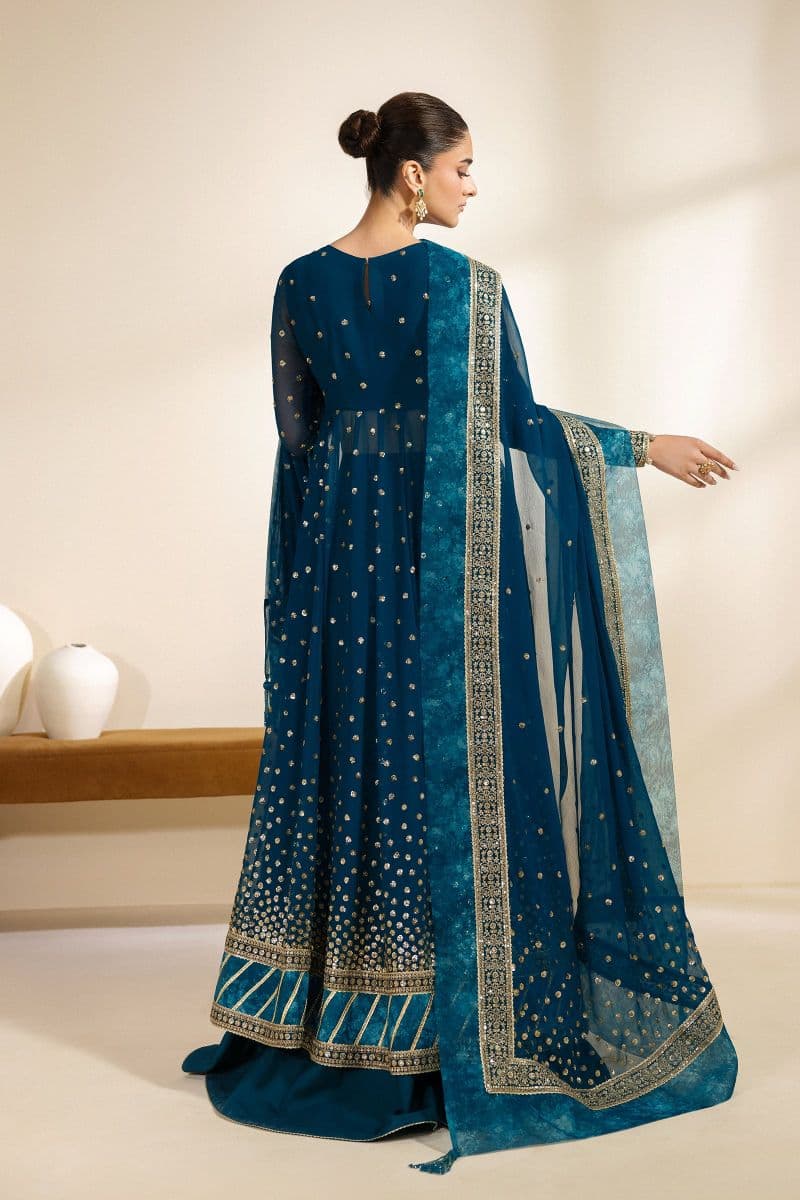Embroidered Chiffon Unstitched Suit thumbnail