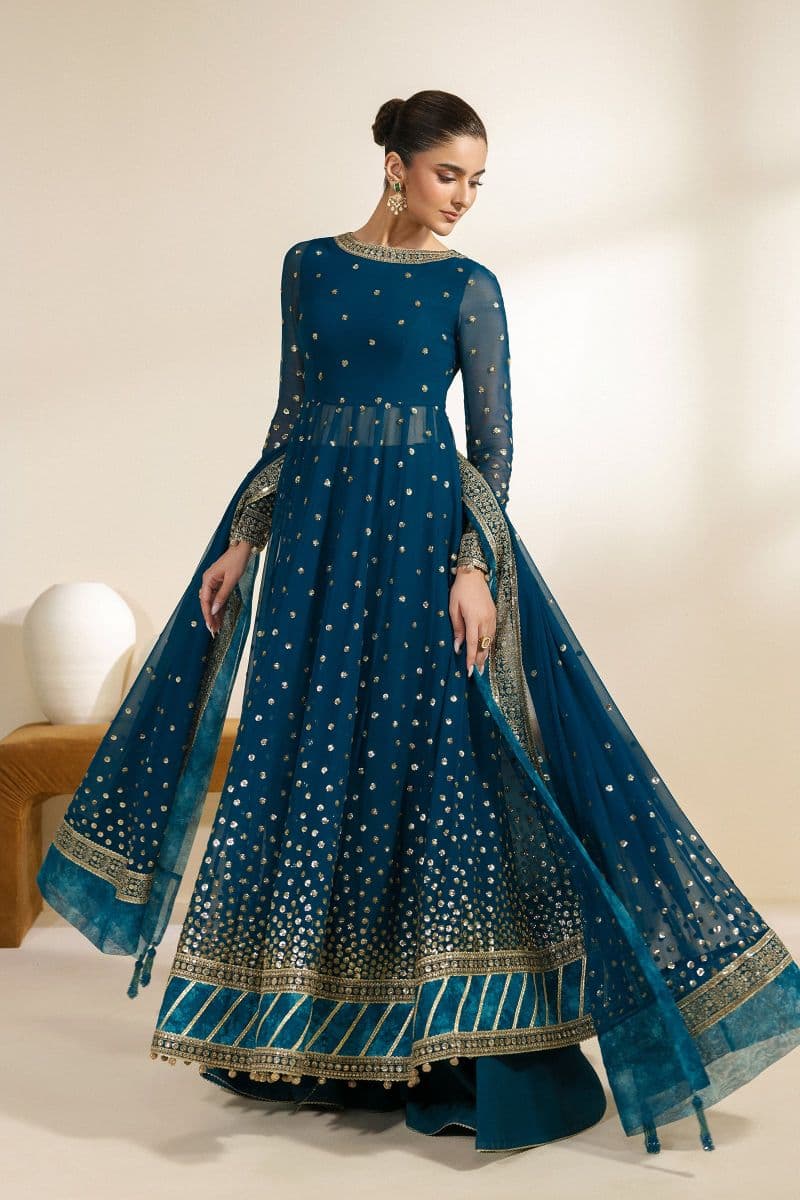 Embroidered Chiffon Unstitched Suit thumbnail