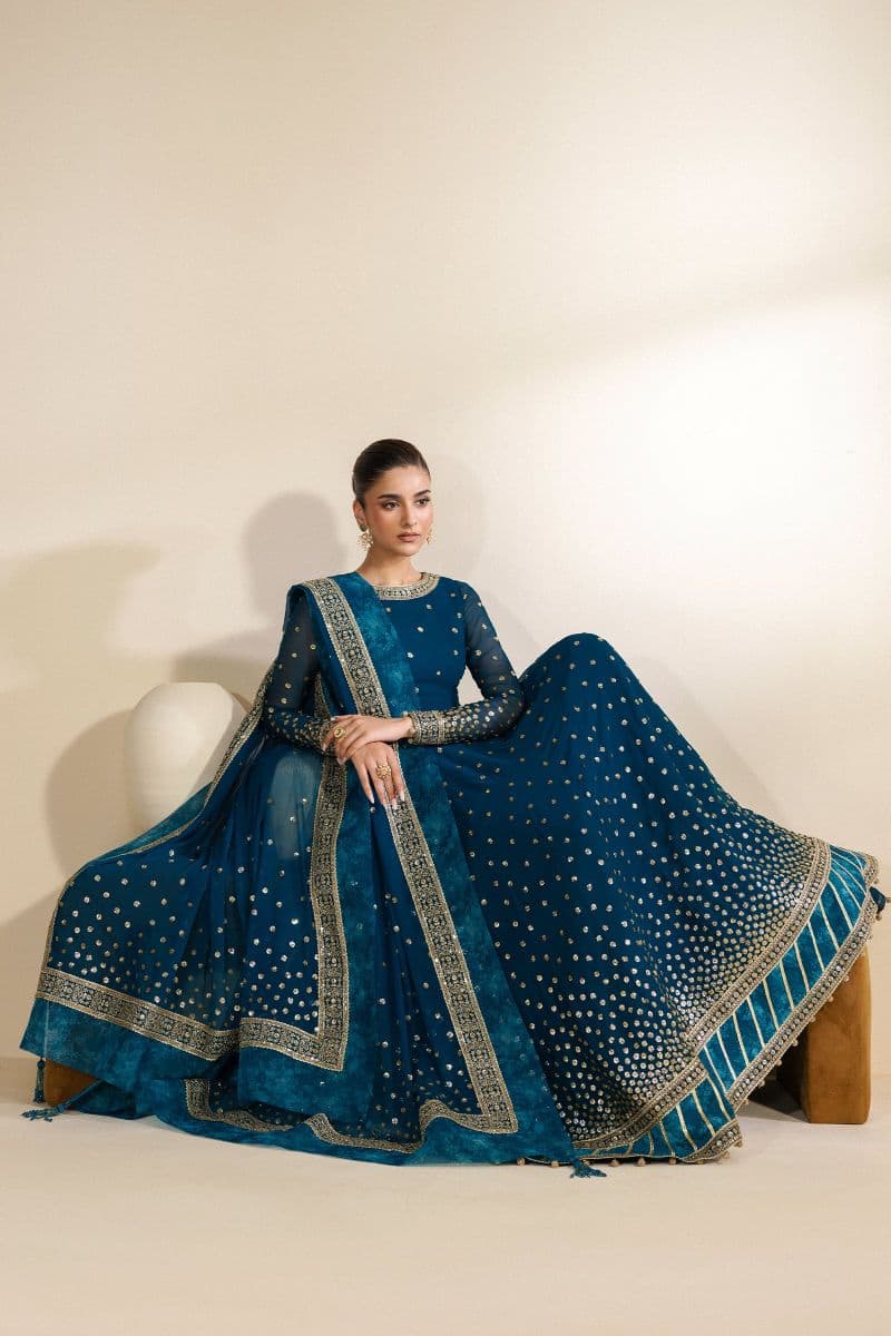Embroidered Chiffon Unstitched Suit thumbnail