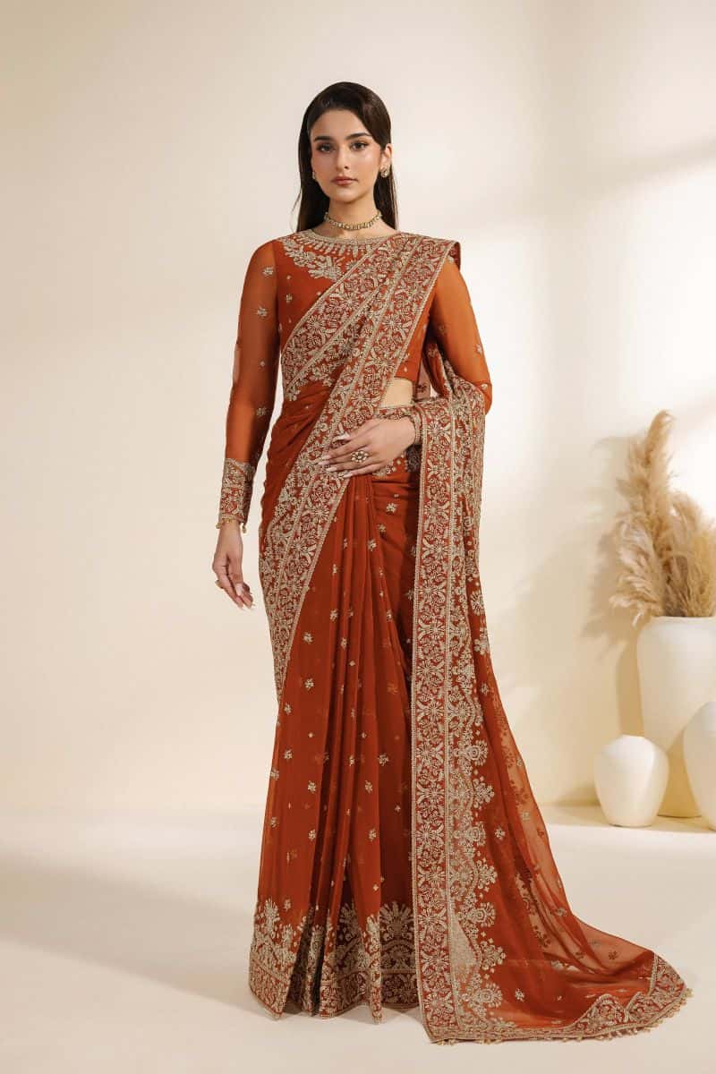 Embroidered Chiffon Unstitched Suit
