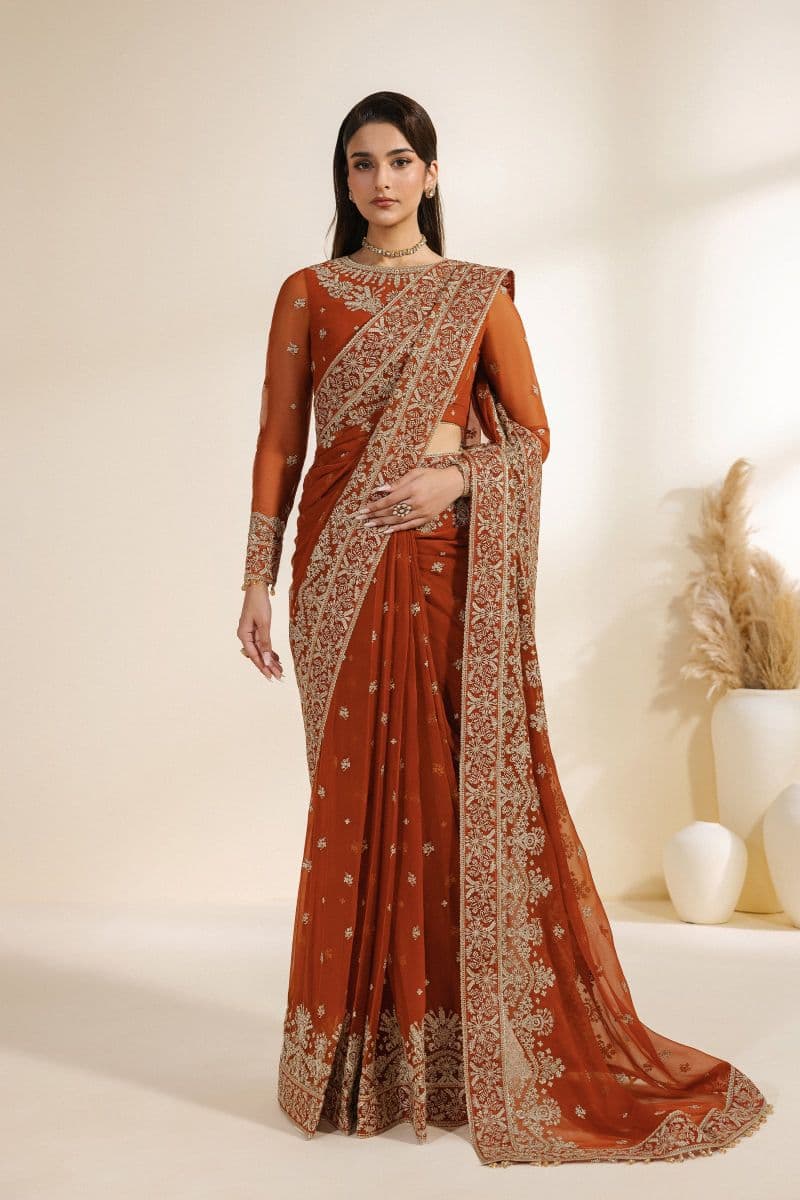 Embroidered Chiffon Unstitched Suit thumbnail