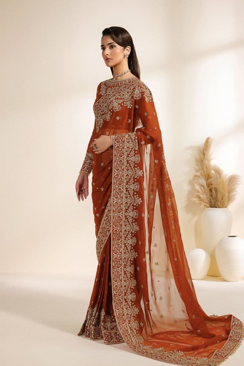 Embroidered Chiffon Unstitched Suit thumbnail