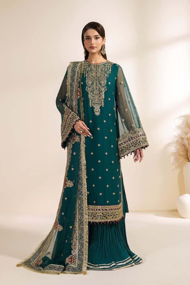 Embroidered Chiffon Unstitched Suit