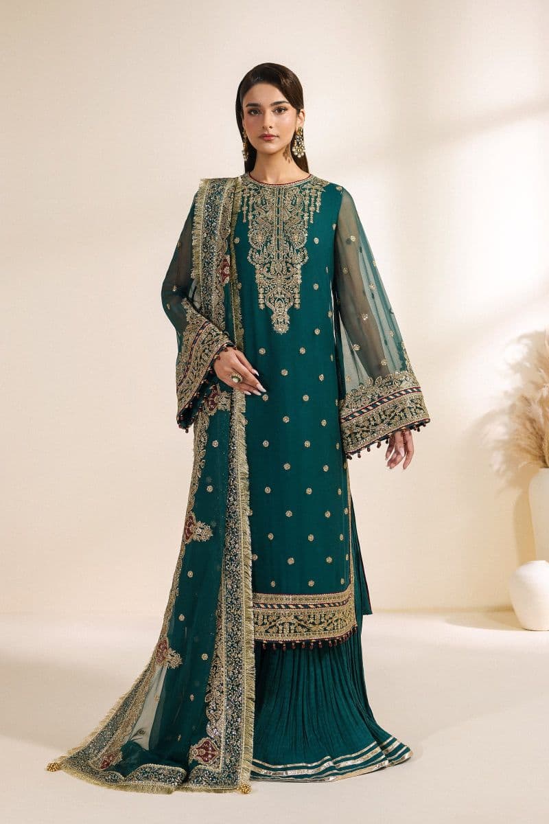Embroidered Chiffon Unstitched Suit thumbnail