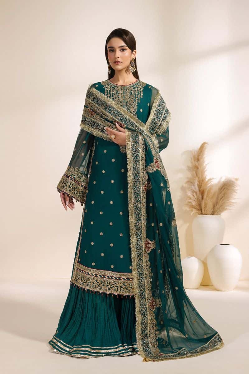 Embroidered Chiffon Unstitched Suit - alternate view