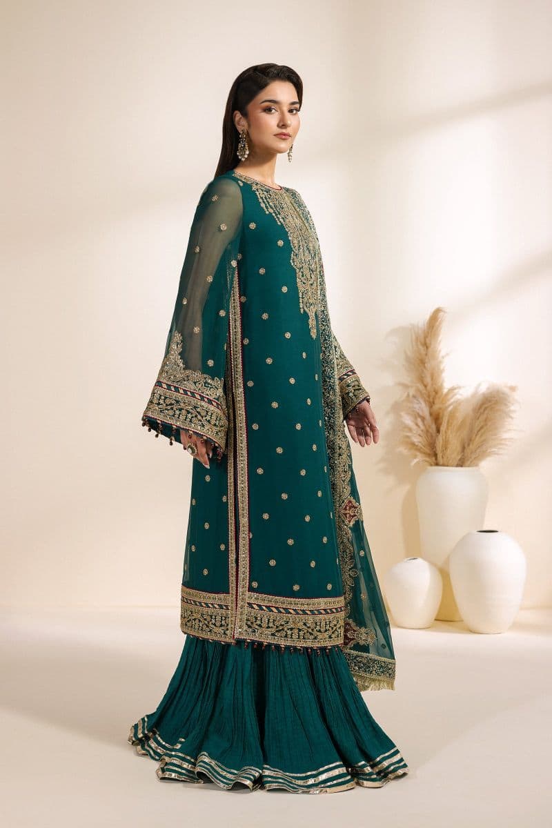 Embroidered Chiffon Unstitched Suit thumbnail