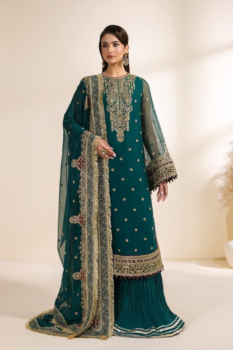 Embroidered Chiffon Unstitched Suit thumbnail
