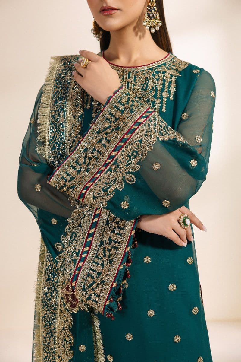 Embroidered Chiffon Unstitched Suit thumbnail