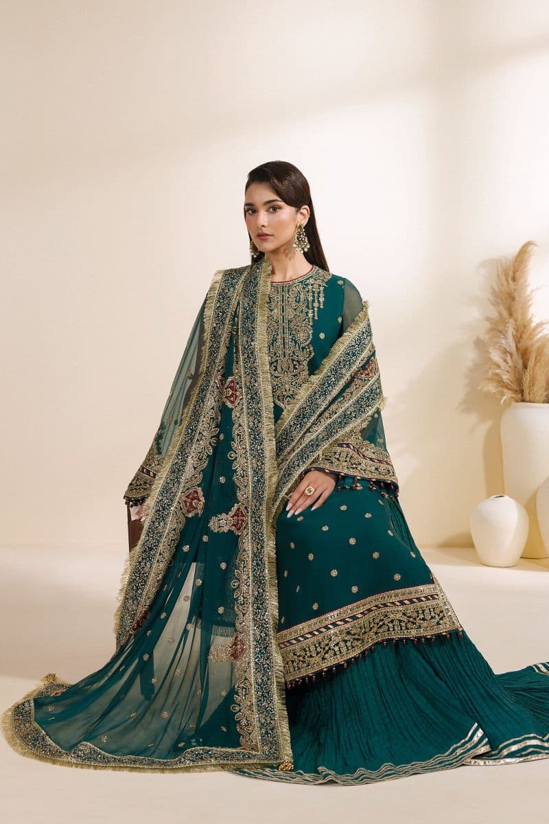 Embroidered Chiffon Unstitched Suit thumbnail