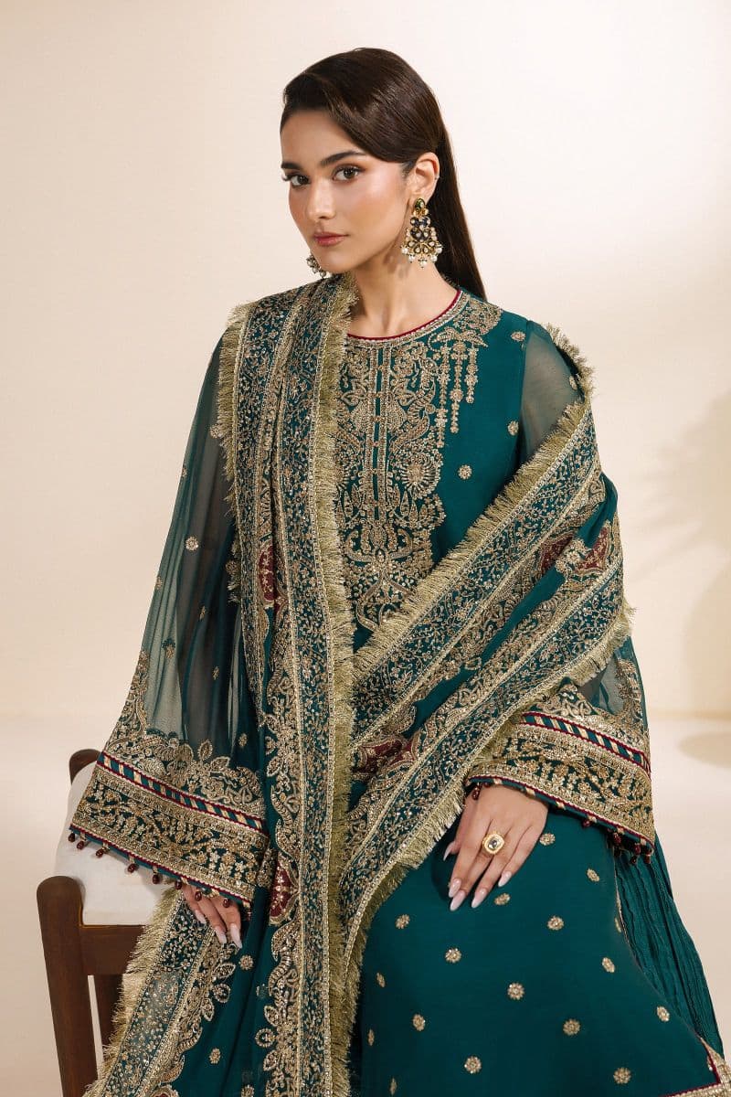 Embroidered Chiffon Unstitched Suit thumbnail