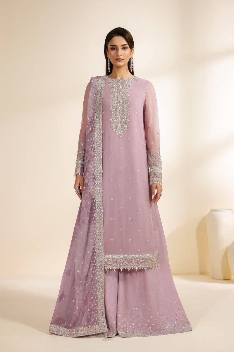 Embroidered Chiffon Unstitched Suit thumbnail