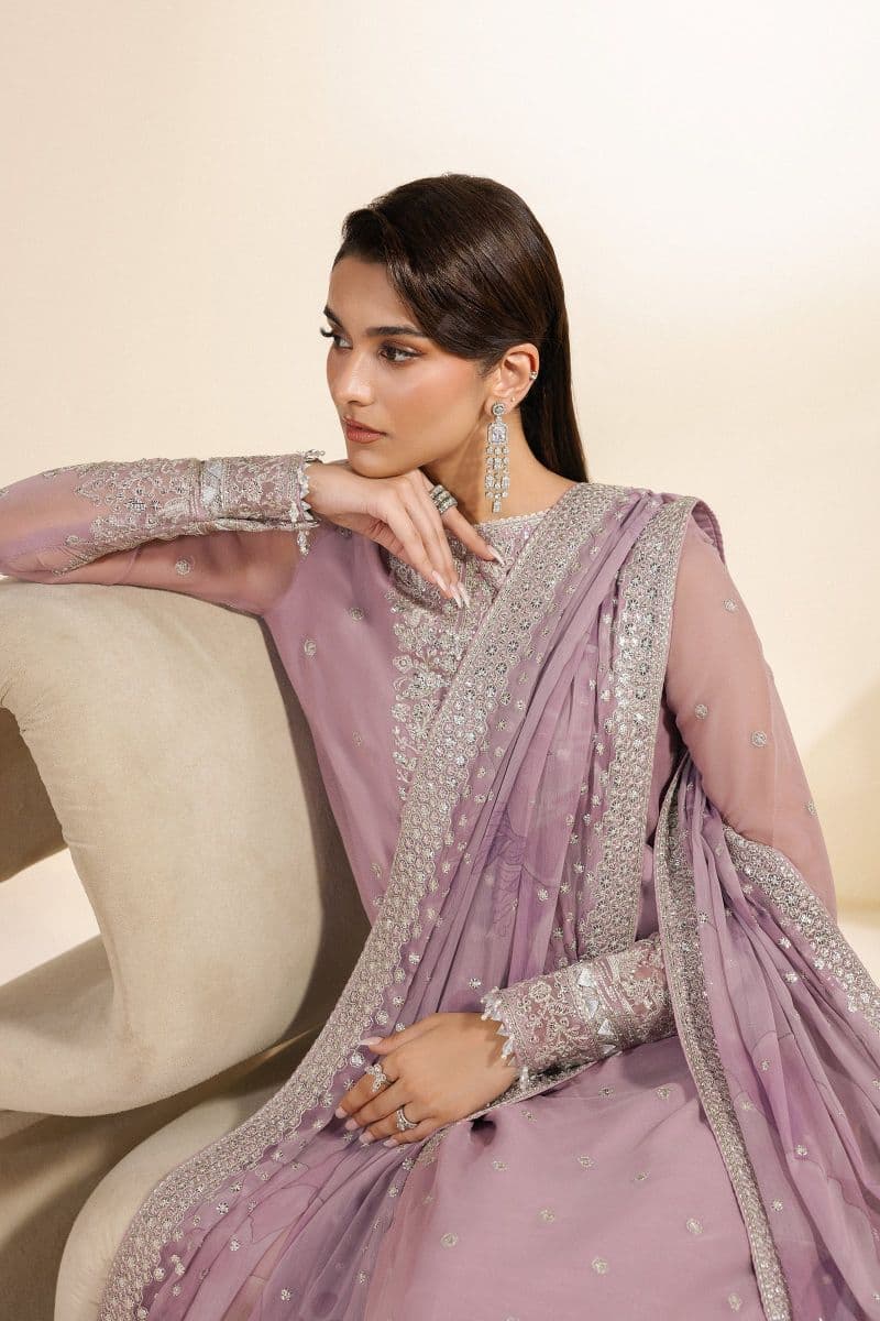 Embroidered Chiffon Unstitched Suit thumbnail