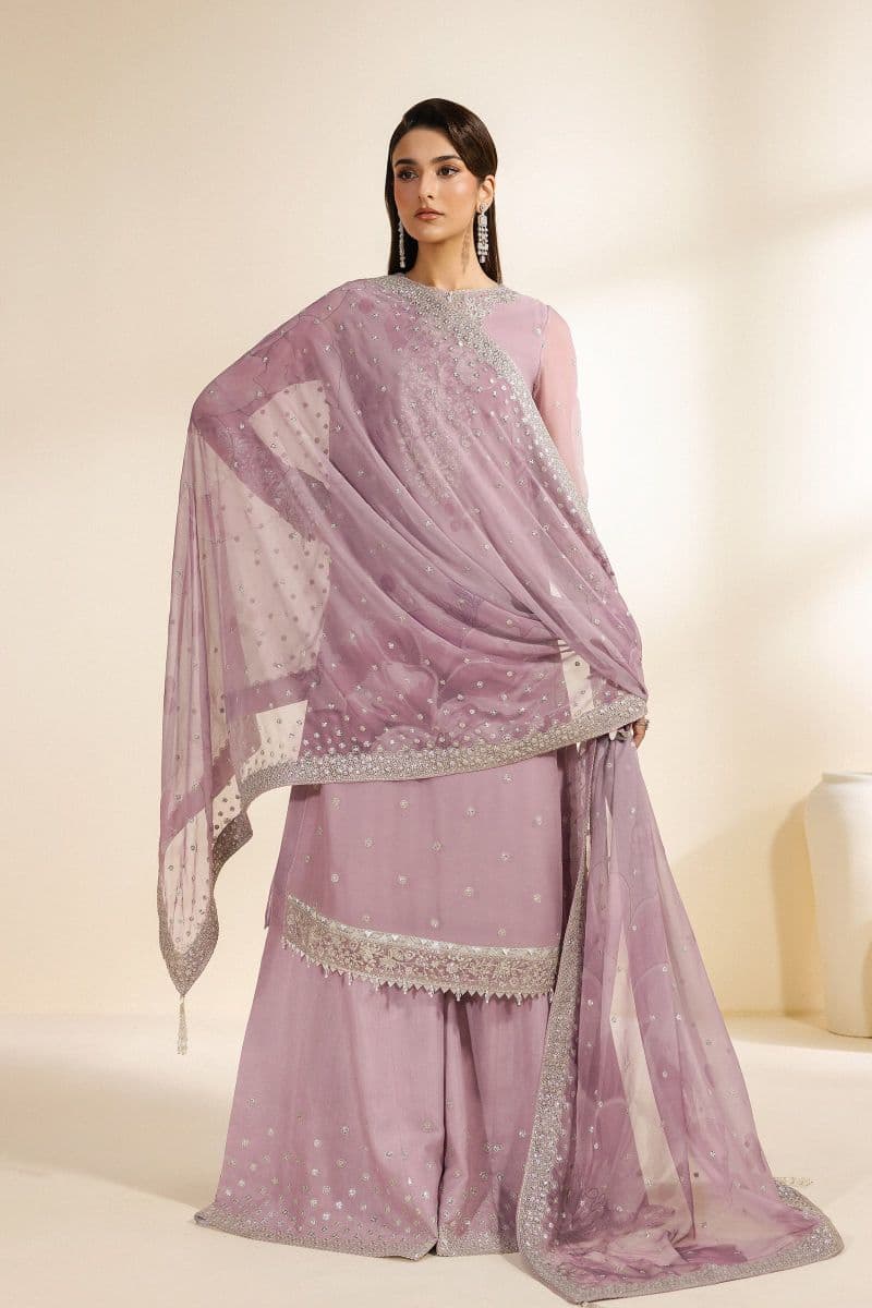Embroidered Chiffon Unstitched Suit thumbnail