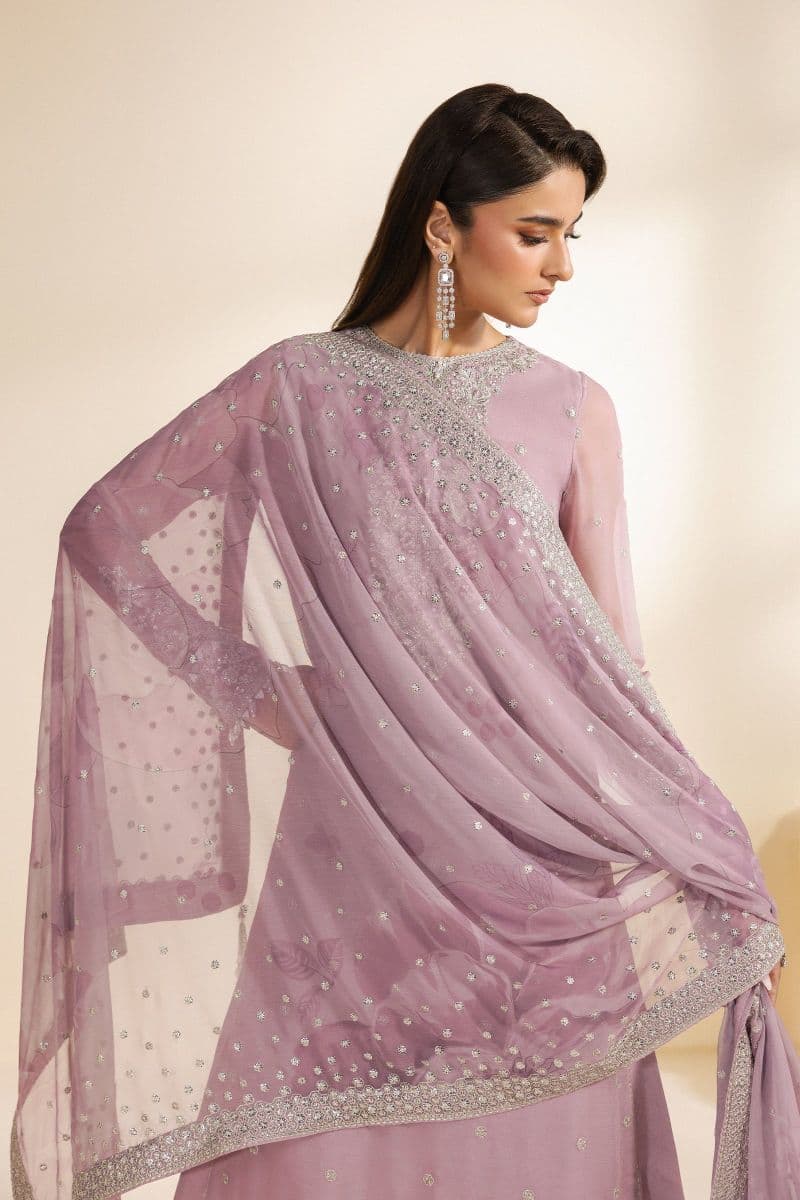 Embroidered Chiffon Unstitched Suit thumbnail