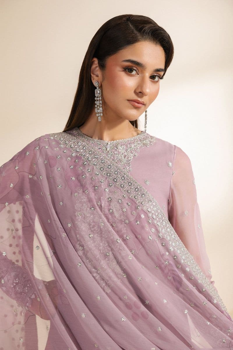 Embroidered Chiffon Unstitched Suit thumbnail