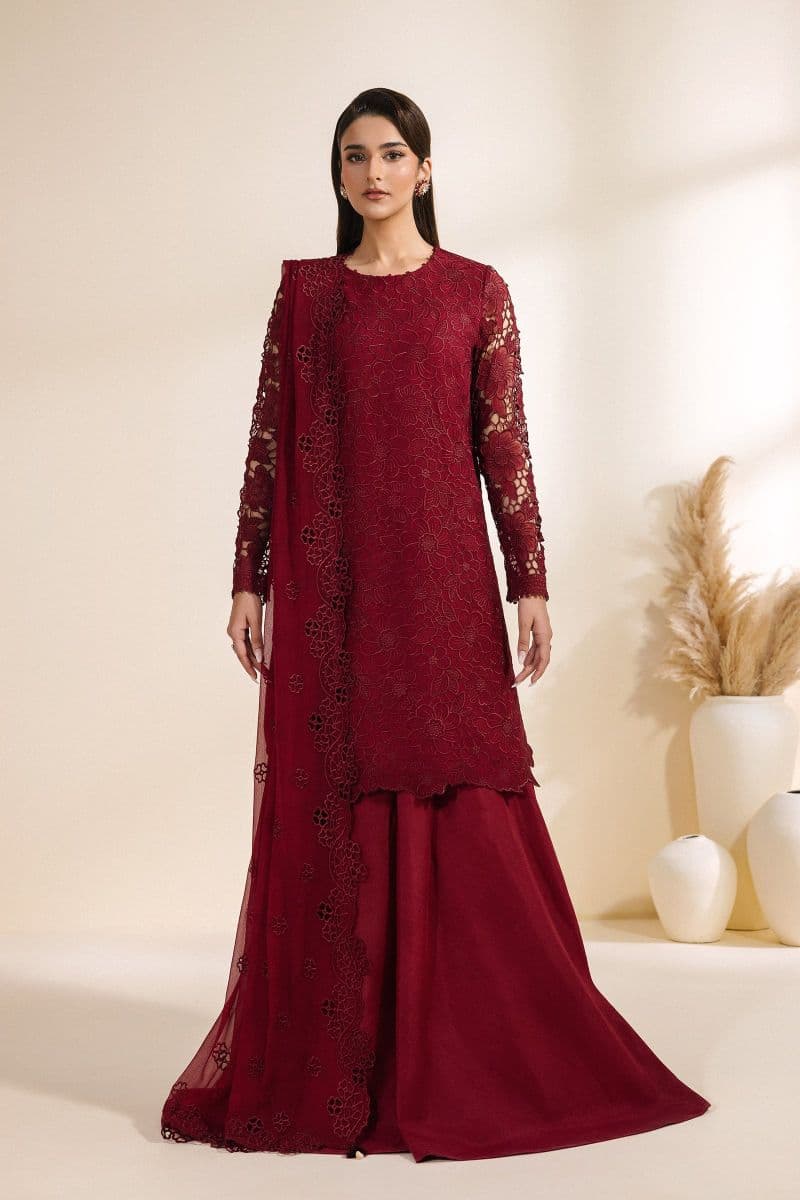 Embroidered Chiffon Unstitched Suit thumbnail