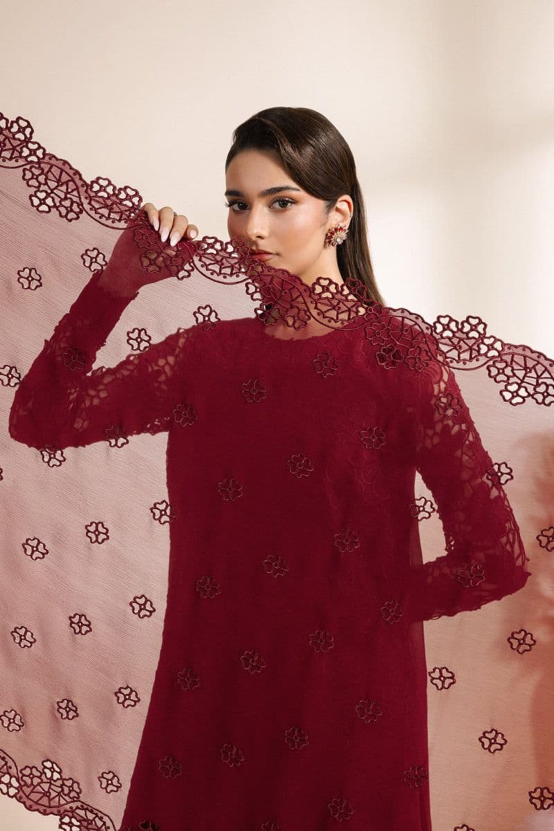 Embroidered Chiffon Unstitched Suit thumbnail