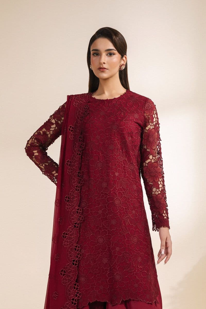 Embroidered Chiffon Unstitched Suit thumbnail