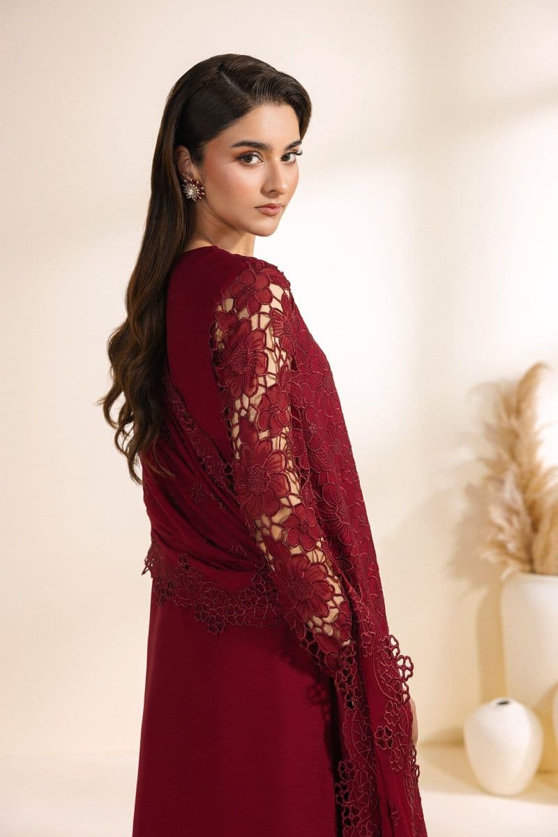 Embroidered Chiffon Unstitched Suit thumbnail