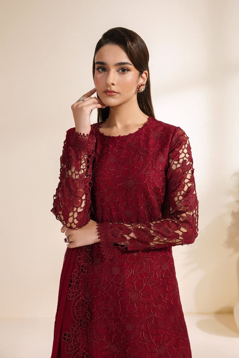 Embroidered Chiffon Unstitched Suit thumbnail