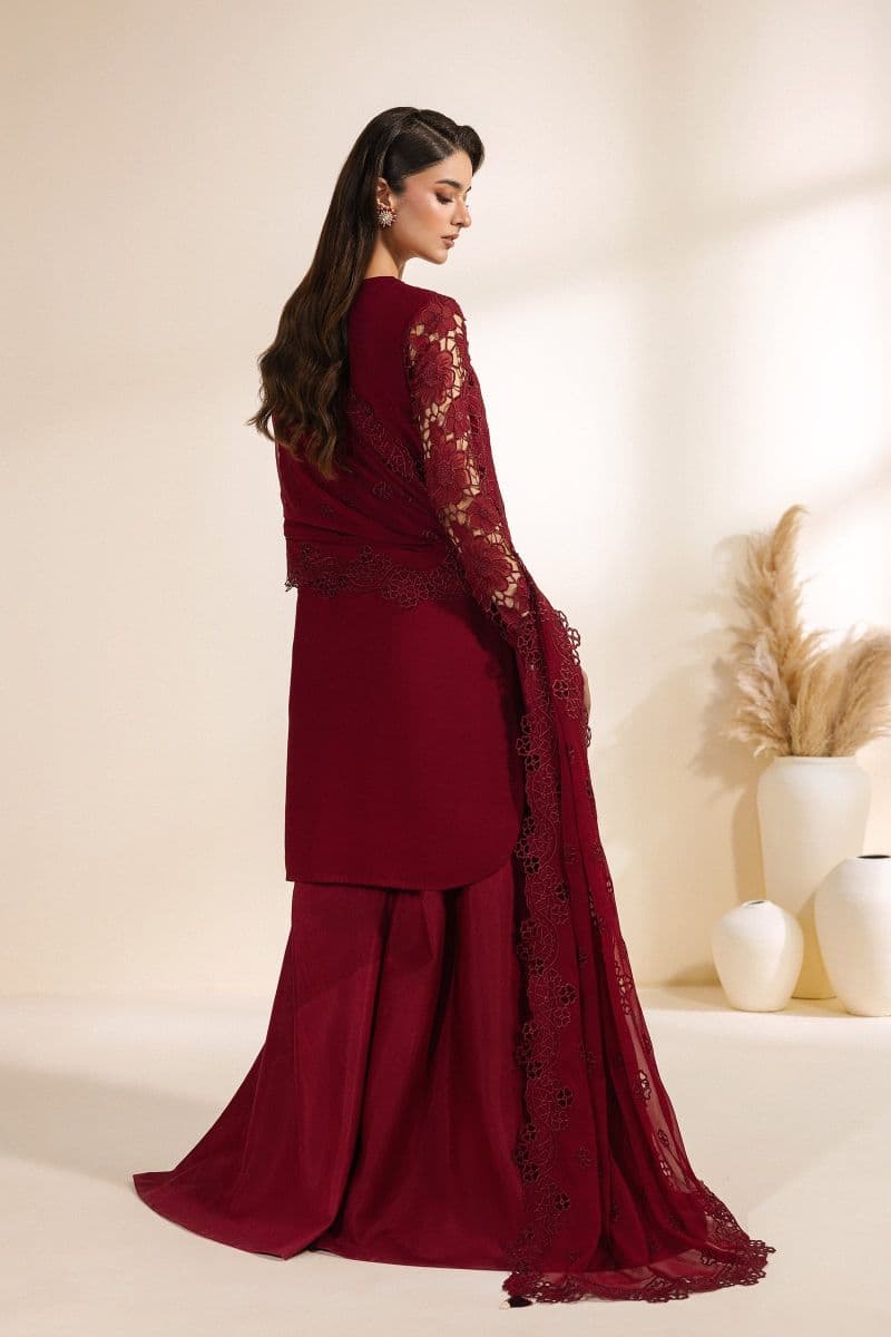 Embroidered Chiffon Unstitched Suit thumbnail