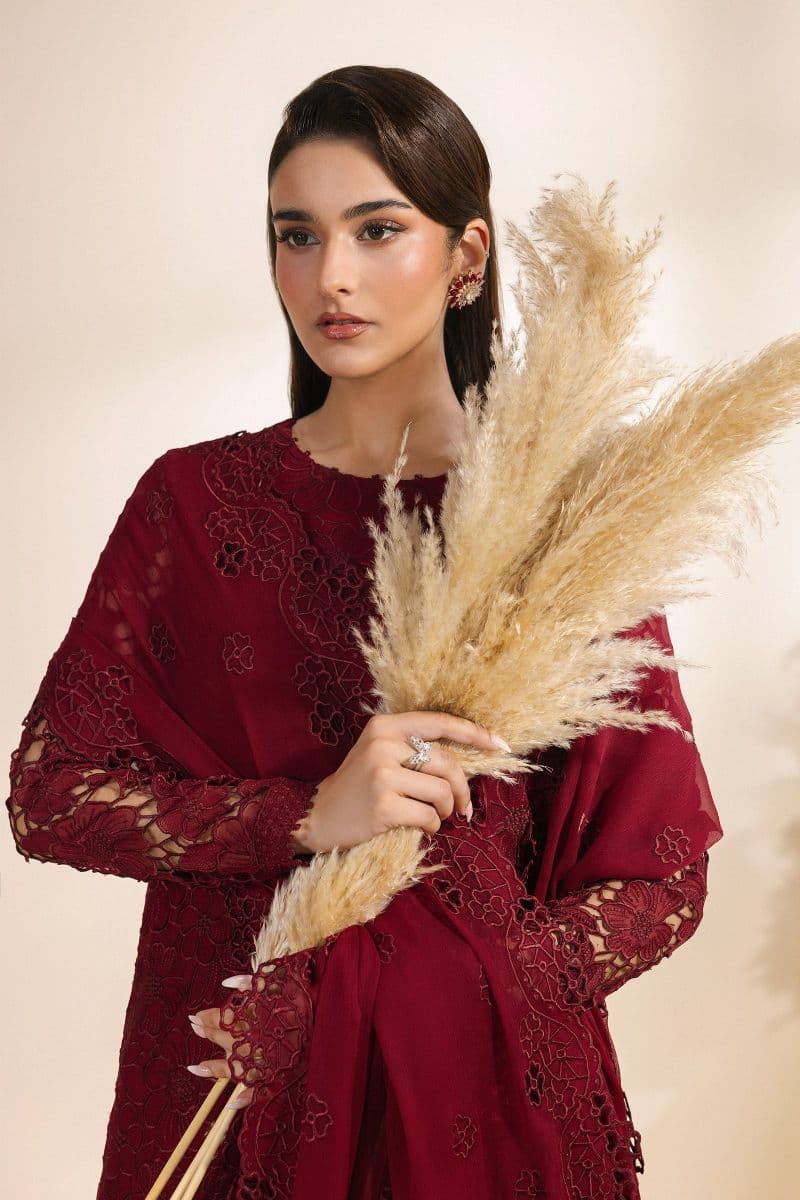Embroidered Chiffon Unstitched Suit thumbnail