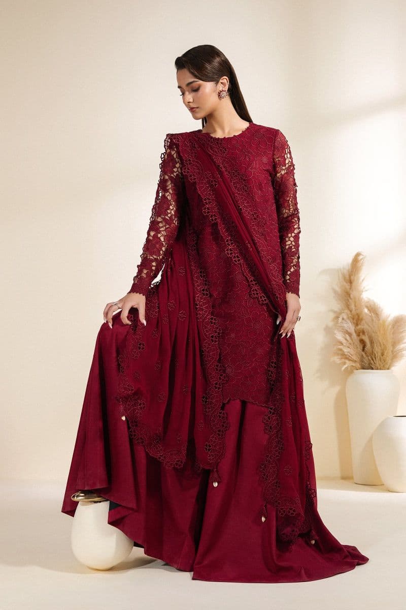 Embroidered Chiffon Unstitched Suit thumbnail
