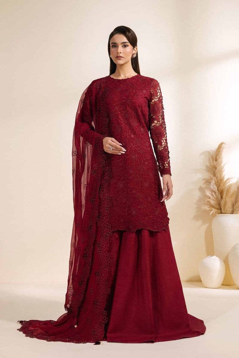 Embroidered Chiffon Unstitched Suit thumbnail