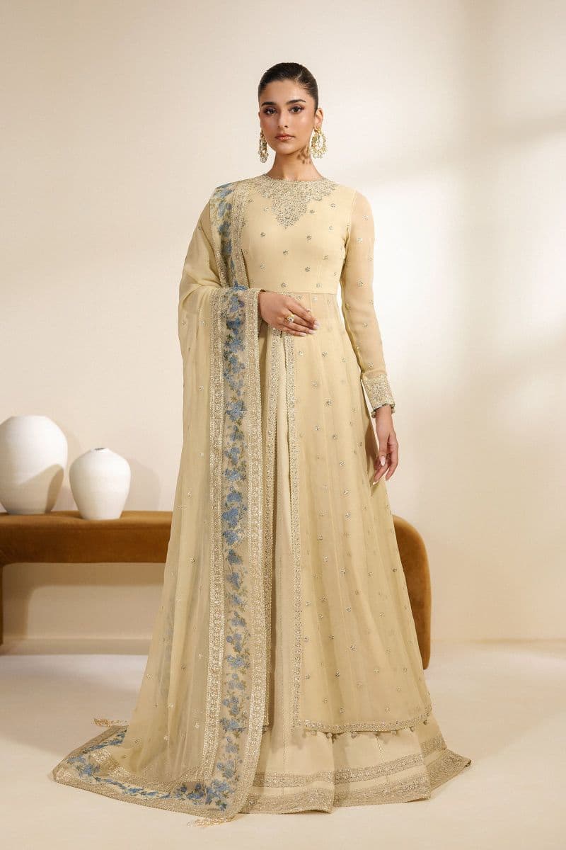 Embroidered Chiffon Unstitched Suit thumbnail