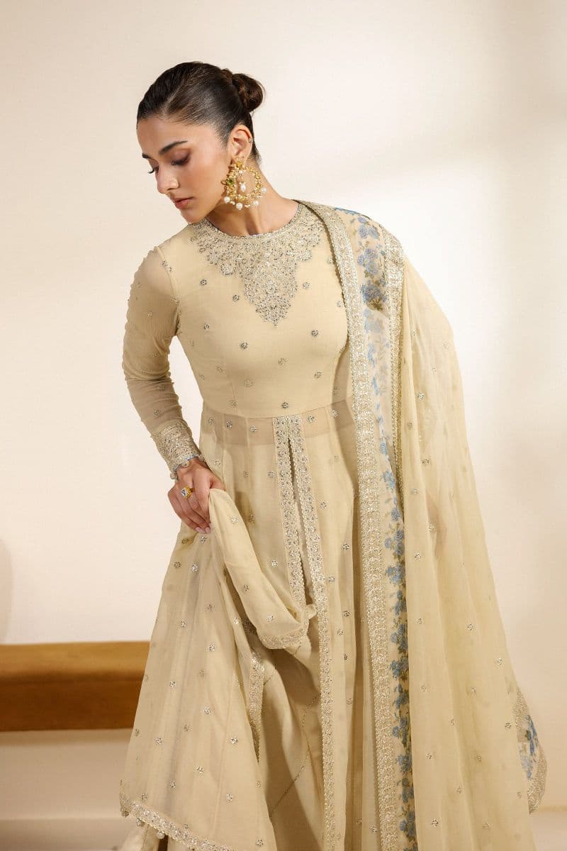 Embroidered Chiffon Unstitched Suit thumbnail