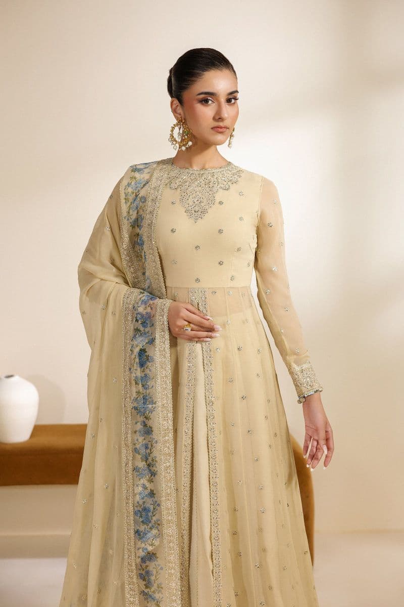 Embroidered Chiffon Unstitched Suit thumbnail