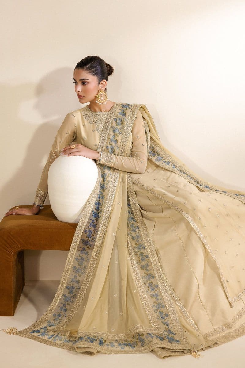 Embroidered Chiffon Unstitched Suit thumbnail