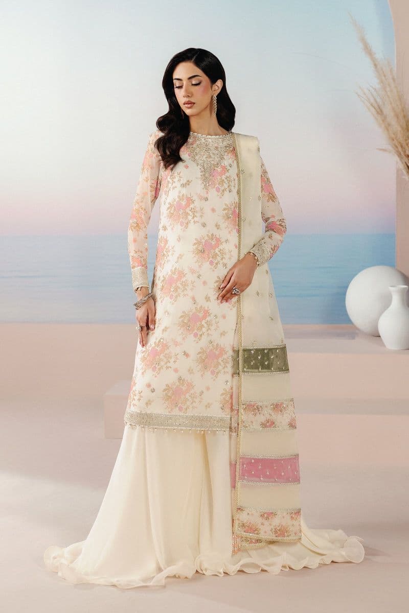 Embroidered Chiffon Unstitched Suit thumbnail