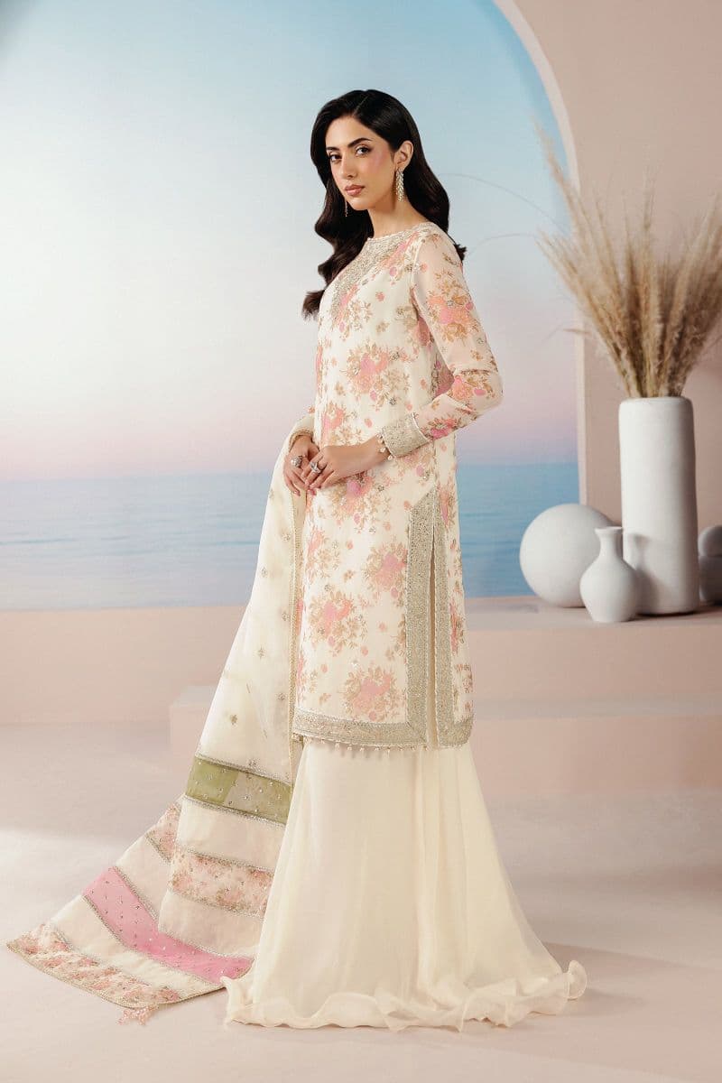 Embroidered Chiffon Unstitched Suit thumbnail