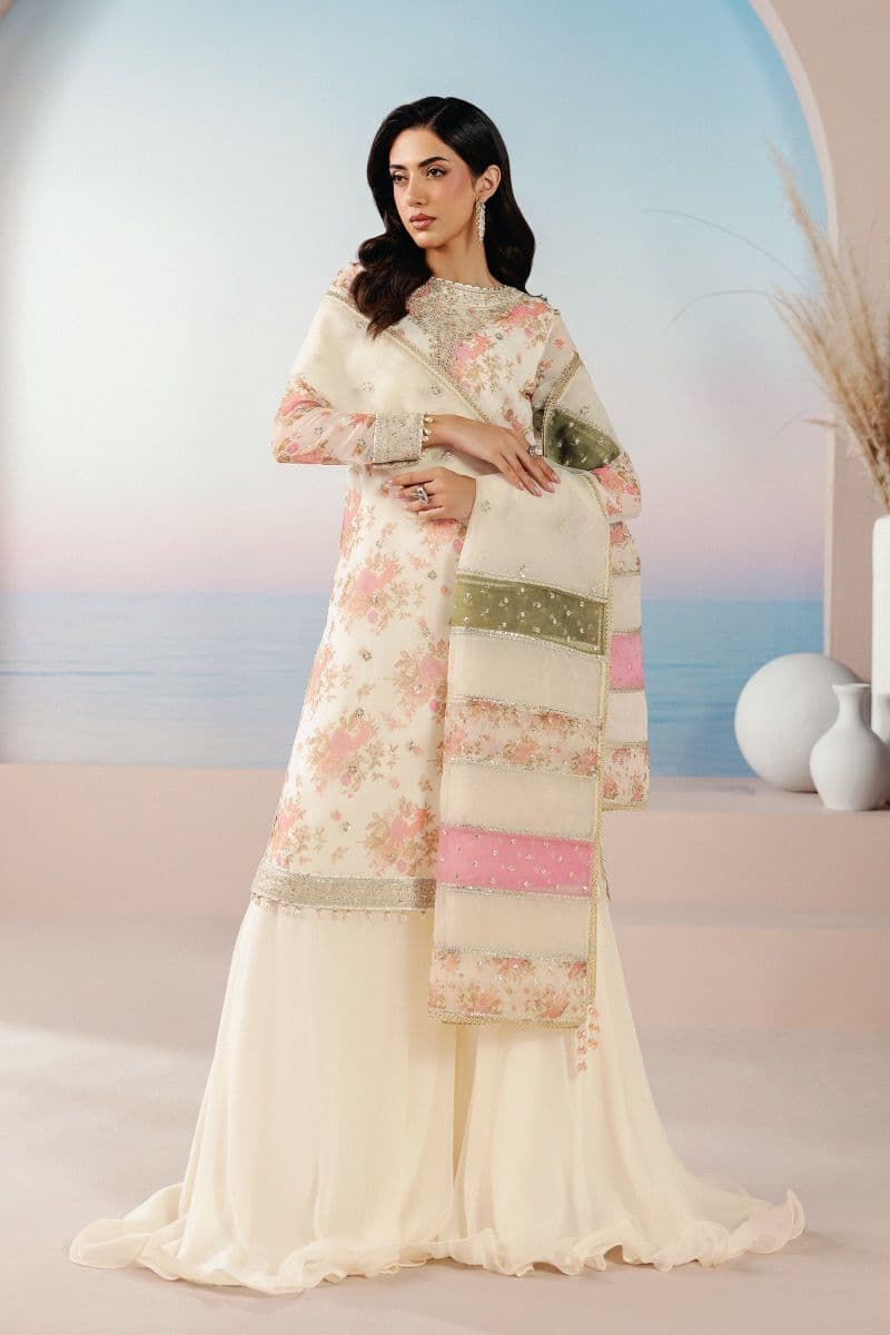Embroidered Chiffon Unstitched Suit thumbnail
