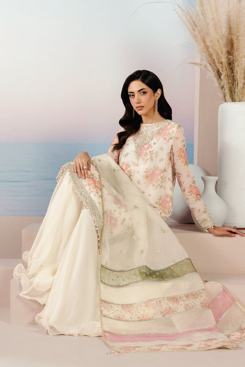 Embroidered Chiffon Unstitched Suit thumbnail