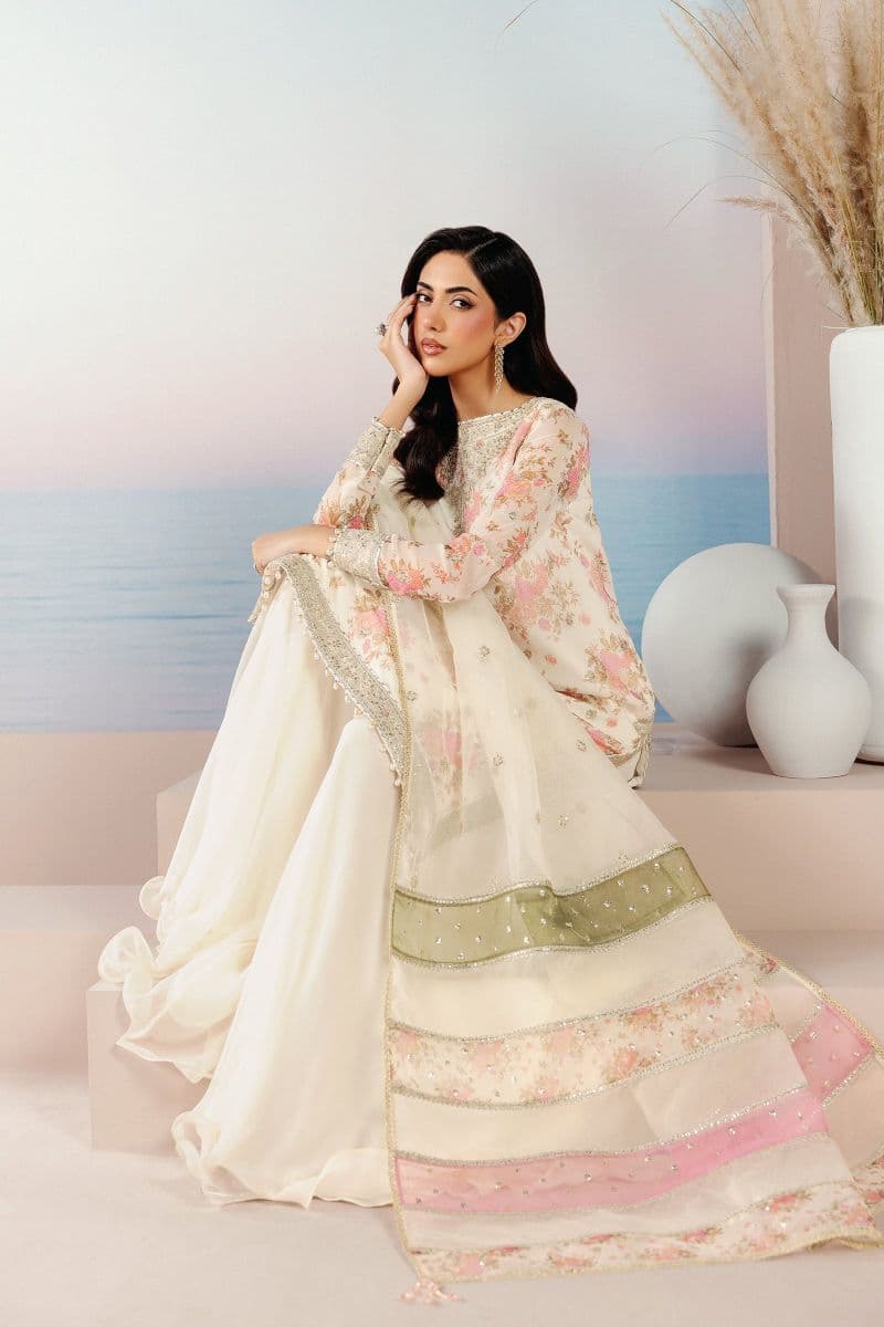 Embroidered Chiffon Unstitched Suit thumbnail
