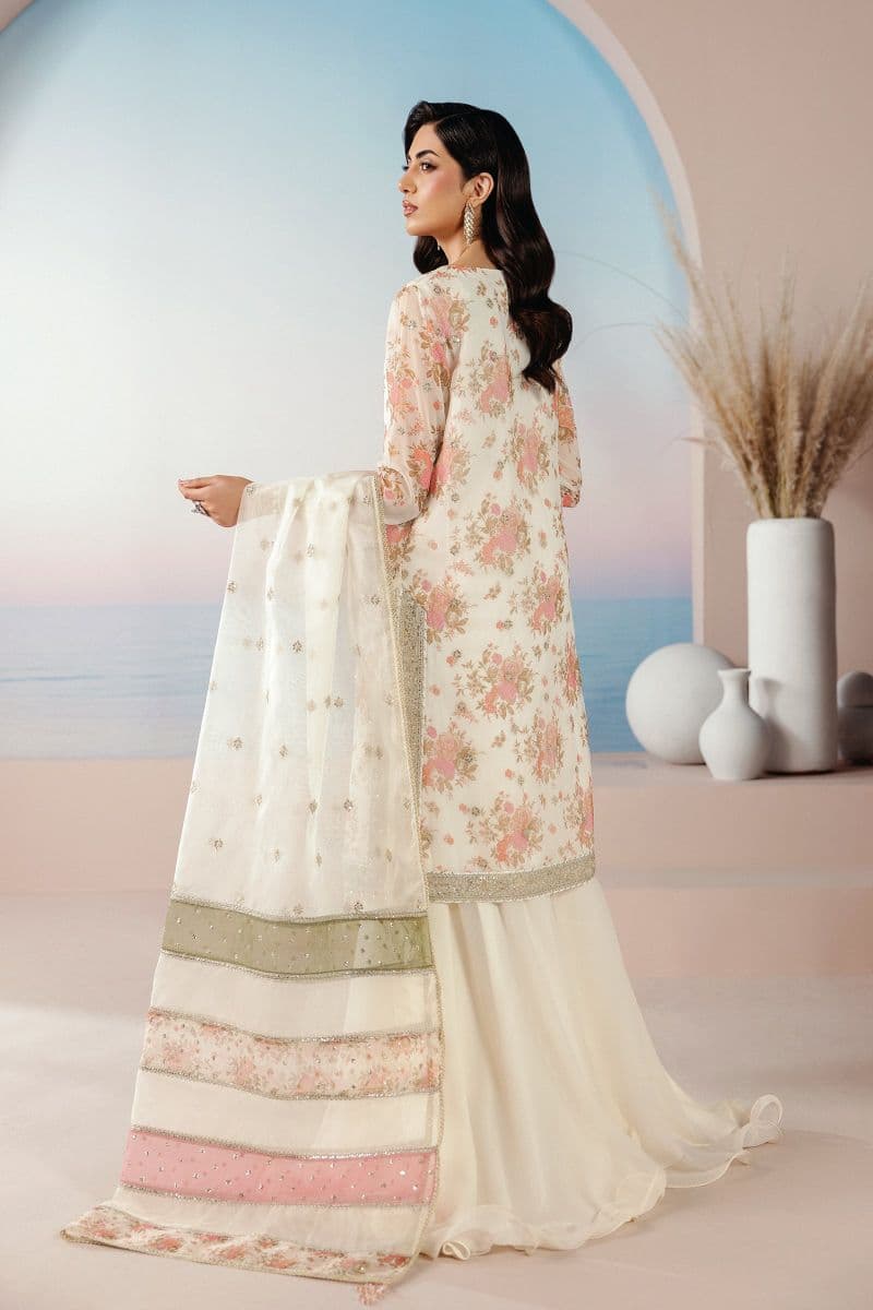 Embroidered Chiffon Unstitched Suit thumbnail
