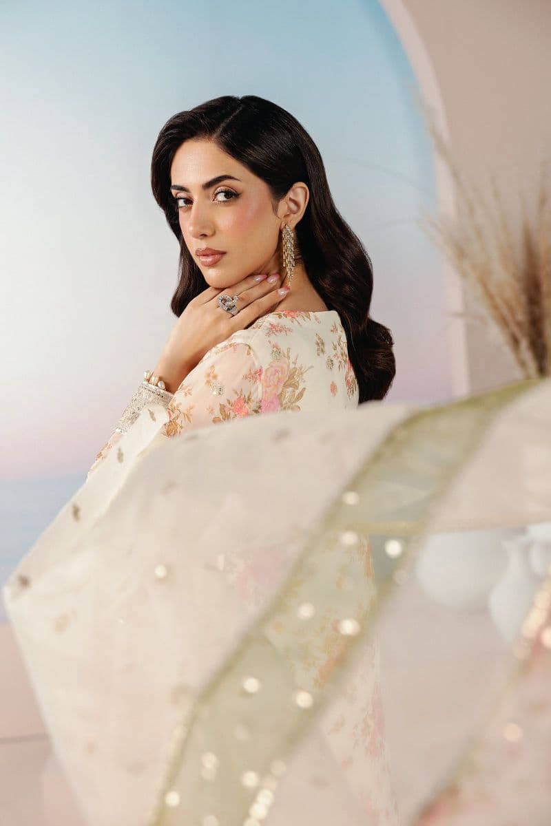 Embroidered Chiffon Unstitched Suit thumbnail