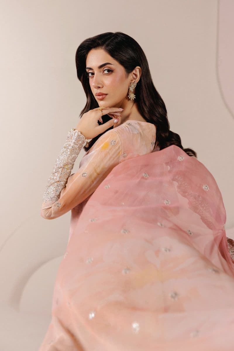 Embroidered Chiffon Unstitched Suit thumbnail
