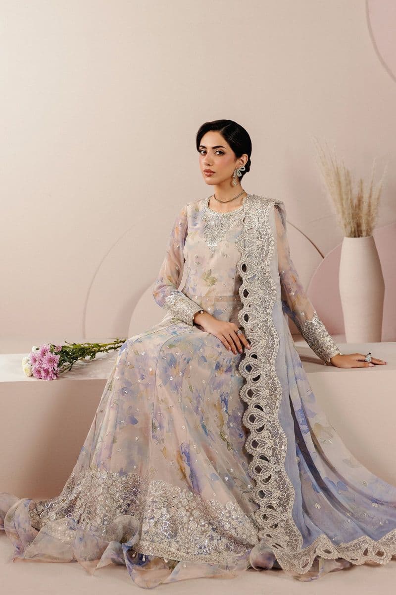 Embroidered Chiffon Unstitched Suit thumbnail