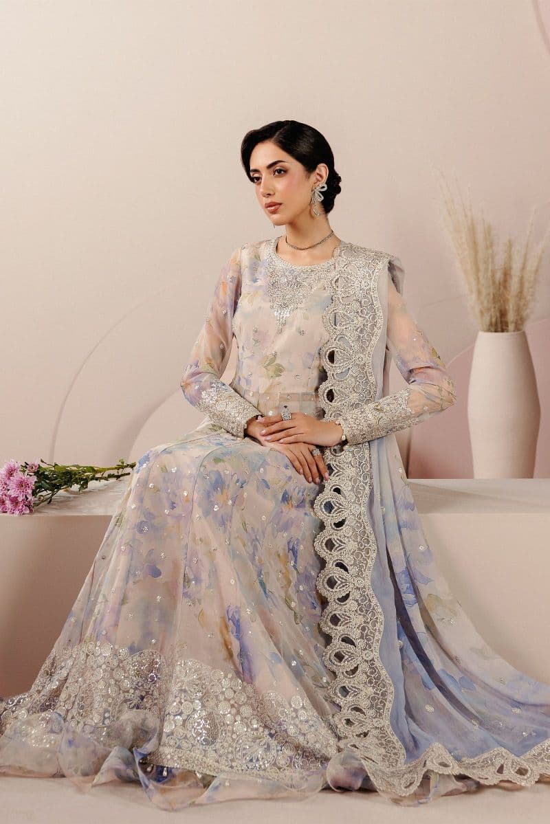 Embroidered Chiffon Unstitched Suit thumbnail