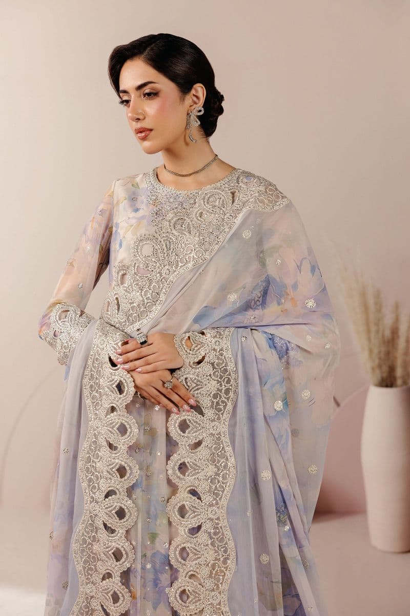 Embroidered Chiffon Unstitched Suit thumbnail