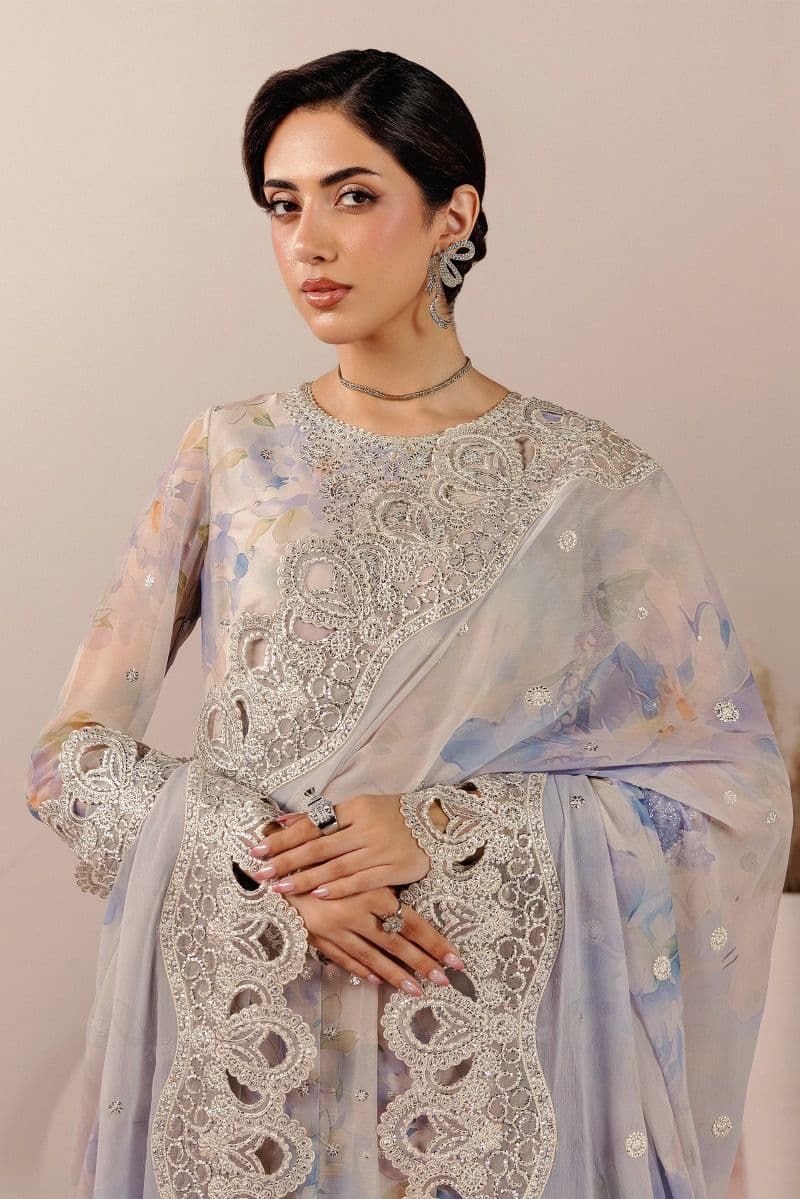 Embroidered Chiffon Unstitched Suit thumbnail