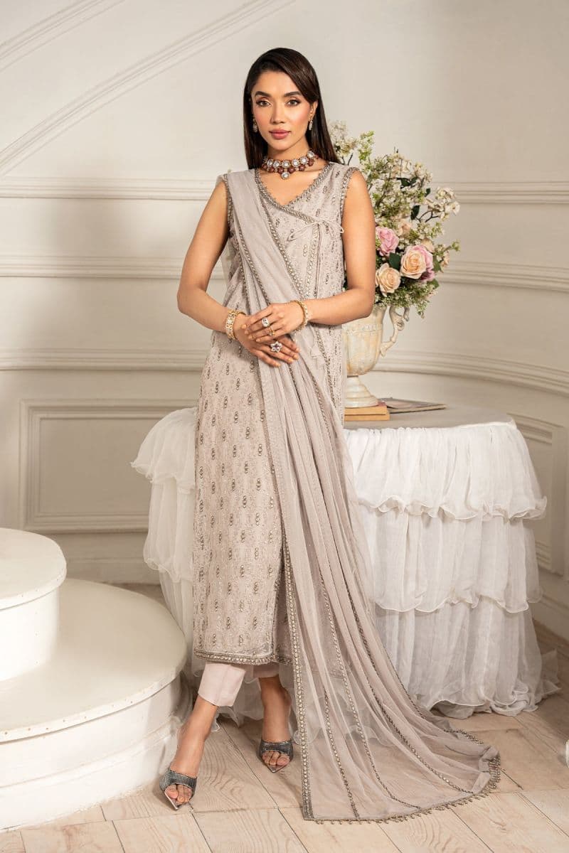 Embroidered Raw Silk Ready-to-Wear Suit (ZFE-05) thumbnail