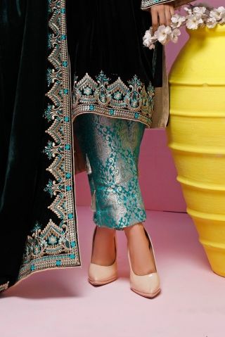 Stunning Silk Embroidered Palazzo Pants for Women Pakistani - Etsy